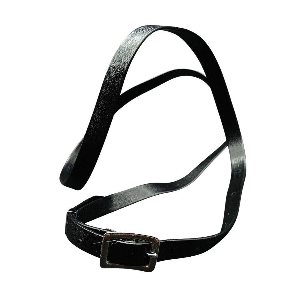 Vintage Sony Black Leather Skinny Belt